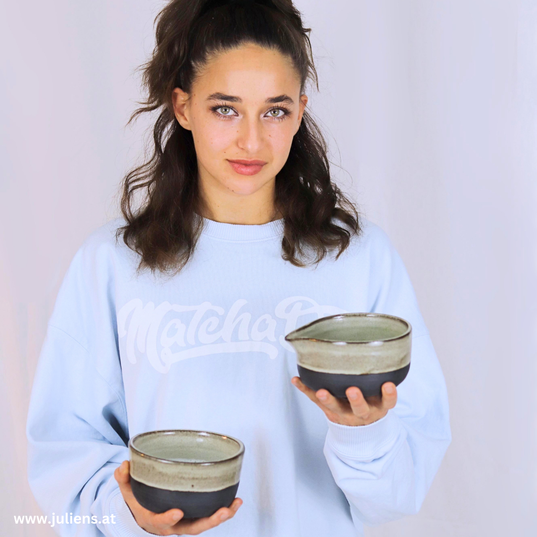 GESCHENKBOX - Ceremonial Matcha Set Deluxe - Forest Stone Bowl mit Außguss