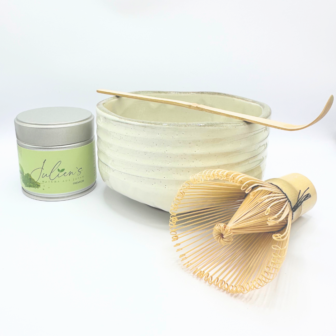 Matcha Starter Set mit japanischer Schale & Bio Matcha Premium (30 g) – Komplettset für Einsteiger